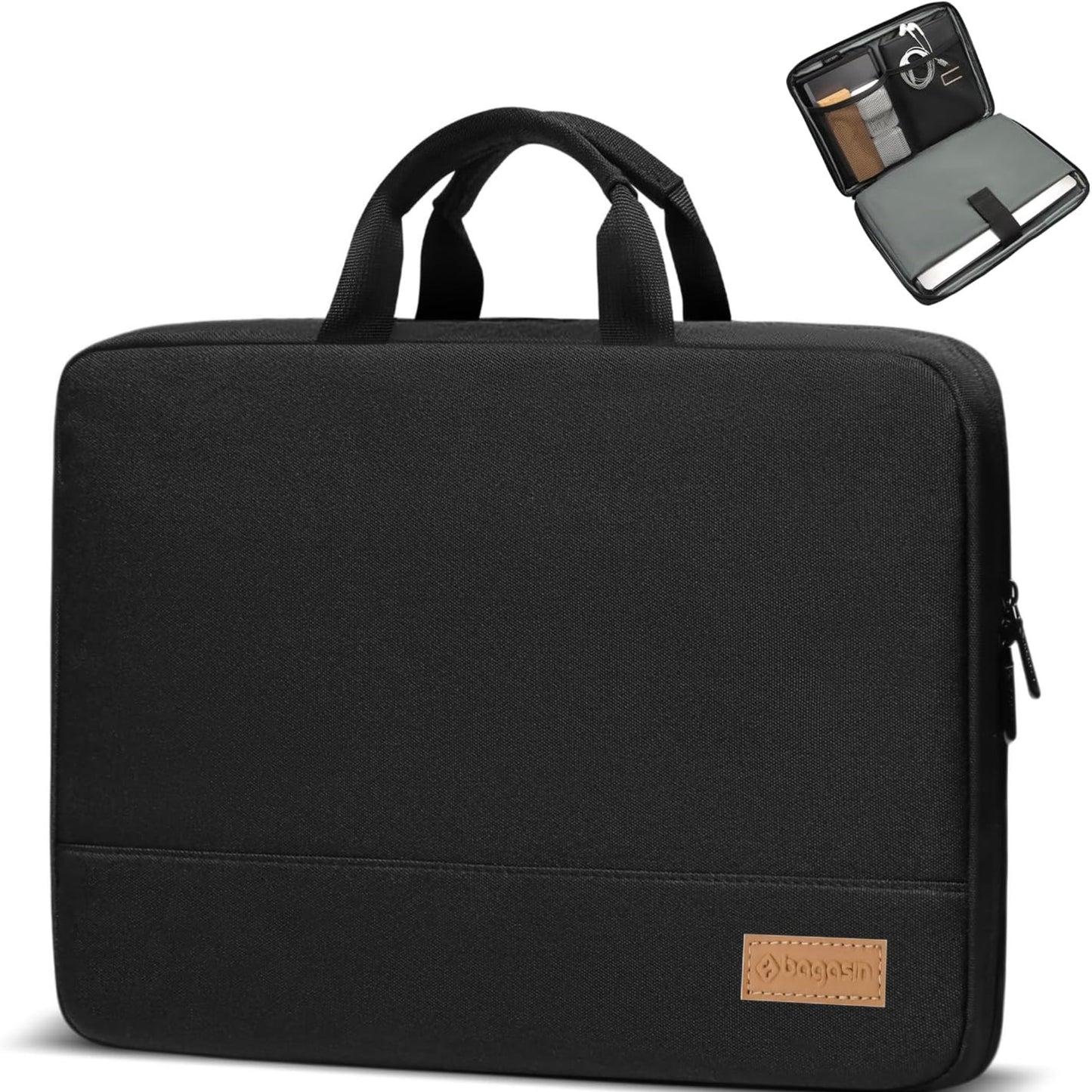 Housse pour ordinateur portable 15", 15,6", 16" Bagasin - Noir