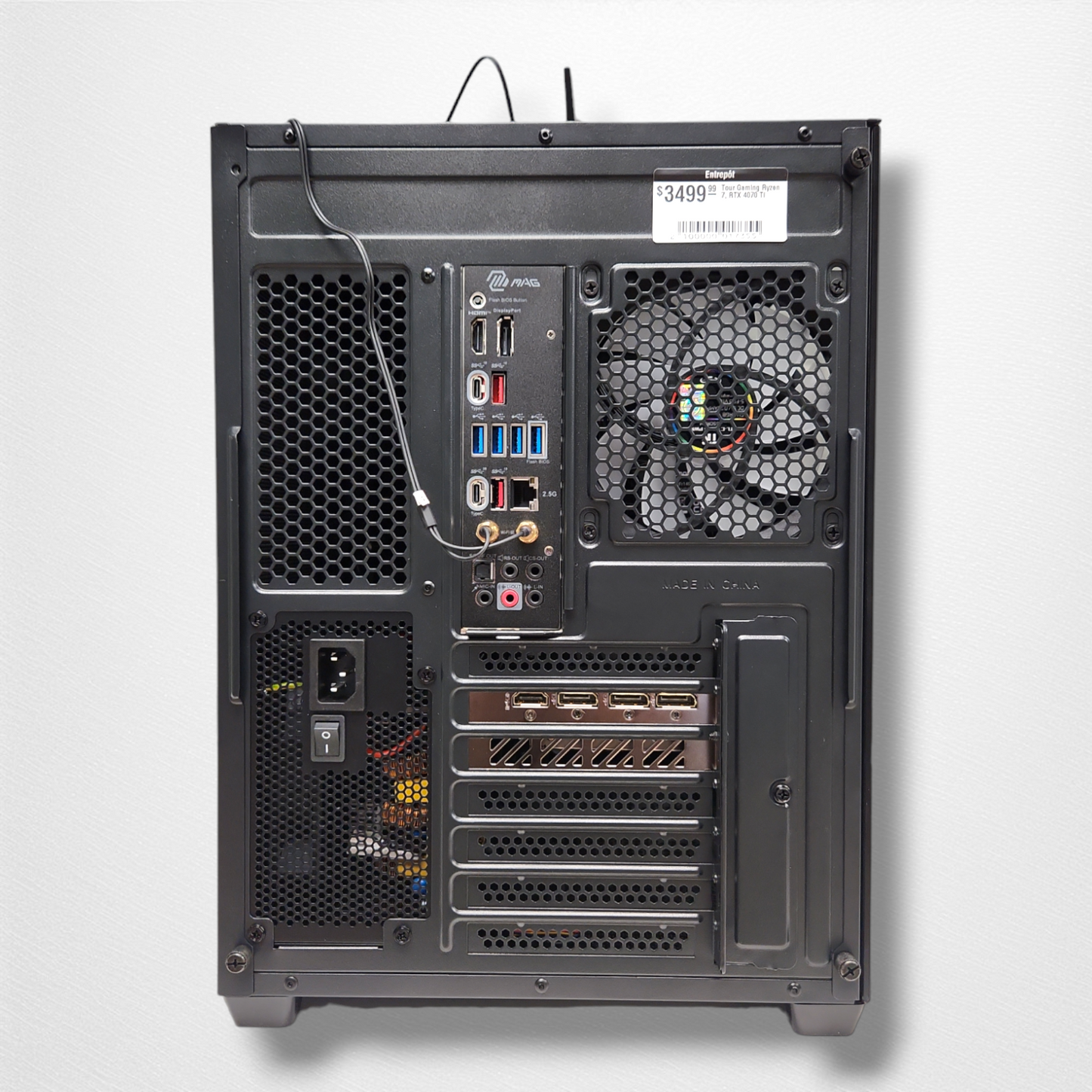 Tour Gaming Ryzen 7, RTX 4070 Ti