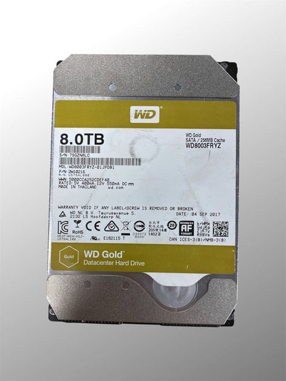 Disque Dur HDD - Western Digital GOLD - 8 To