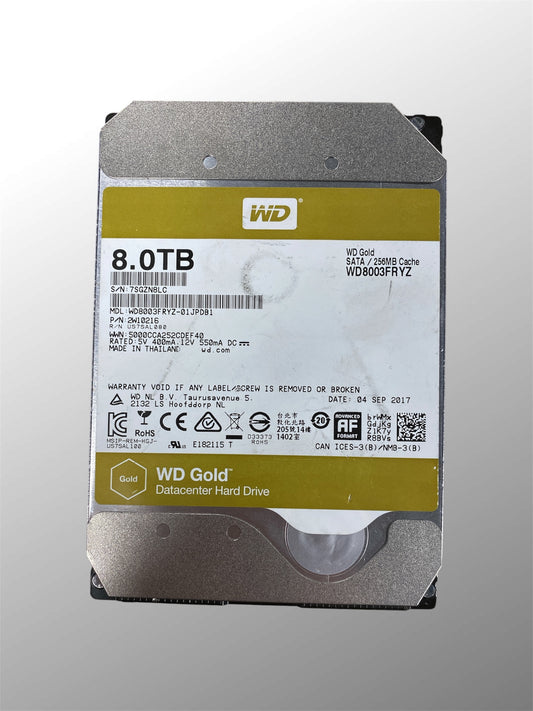 Disque Dur HDD - Western Digital GOLD - 8 To