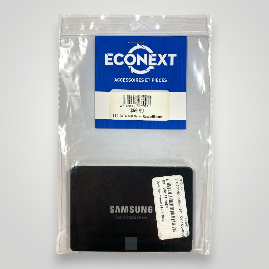 SSD SATA 500Go - Reconditionné