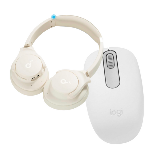 Kit productivité & confort – Souris Logitech M196 + Casque Soundcore Q20i