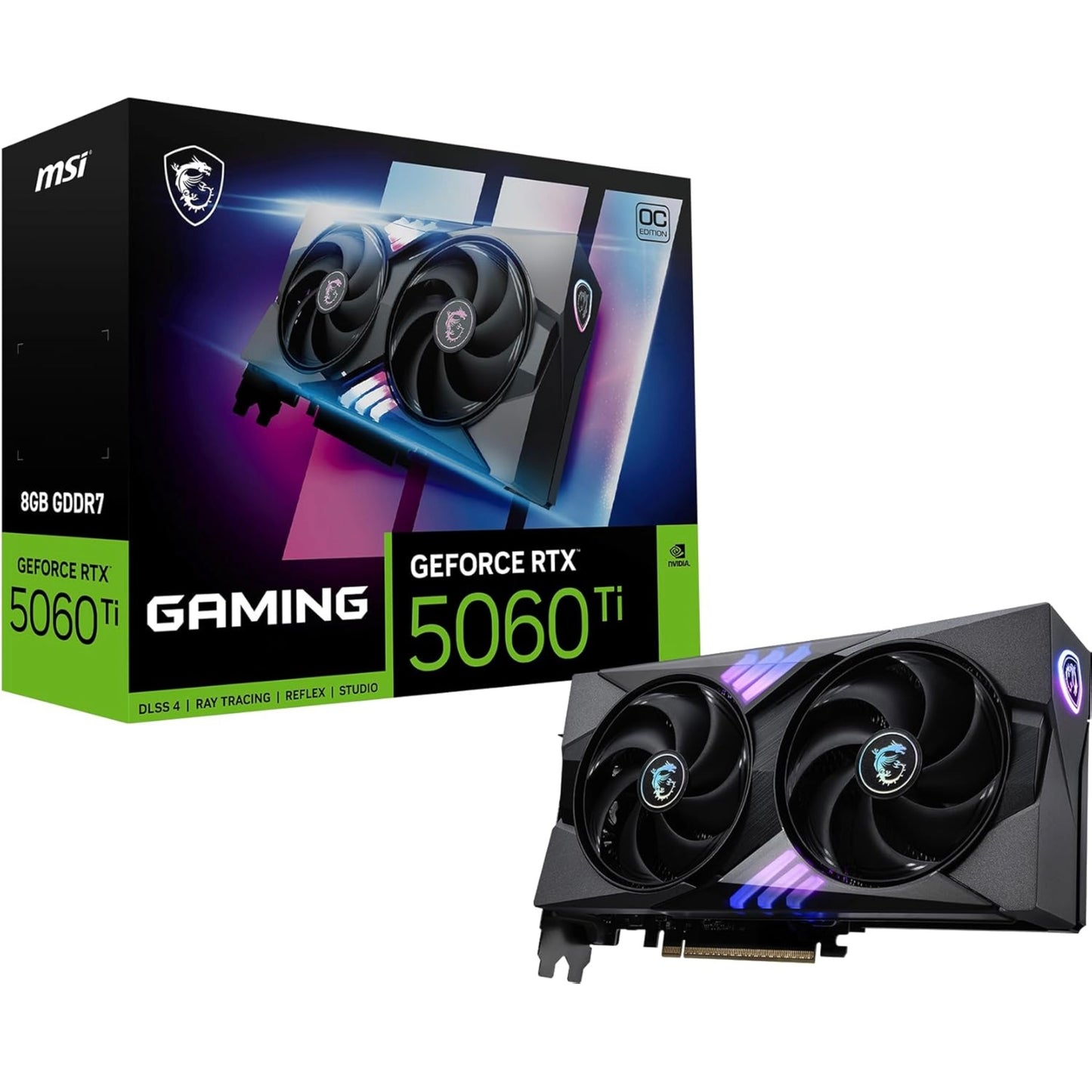 Carte graphique MSI Gaming RTX 5060 Ti 8Go GDDR7