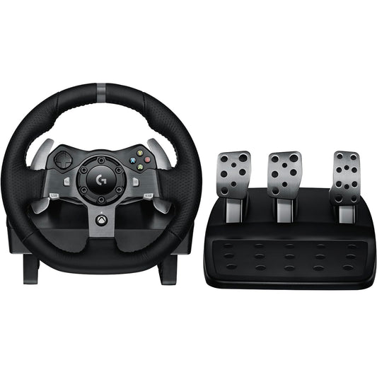 Logitech G 920 Driving Force Racing Wheel and Floor Pedals, Real Force Feedback