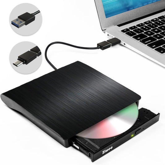 Graveur DVD-RW externe USB 3.0 avec adaptateur type USB-c