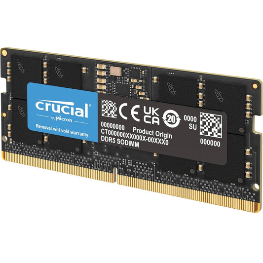 Mémoire RAM DDR5 24 Go 5600 MHz SODIMM Crucial pour ordinateur portable