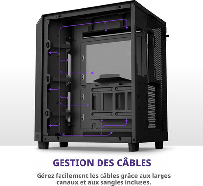 NZXT H6 Flow  (Noir, non RGB)