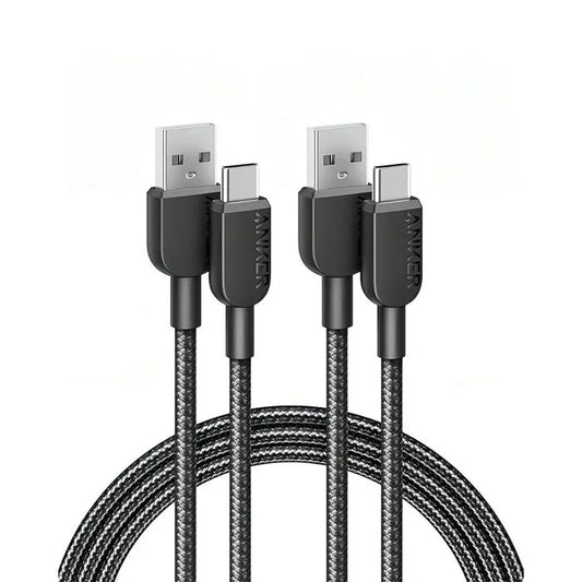ANKER Pack de 2 Câble de recharge USB-A vers USB-C (5,9 Pieds)
